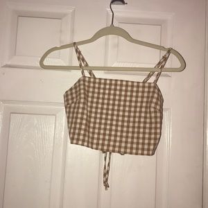 Checkered crop top
